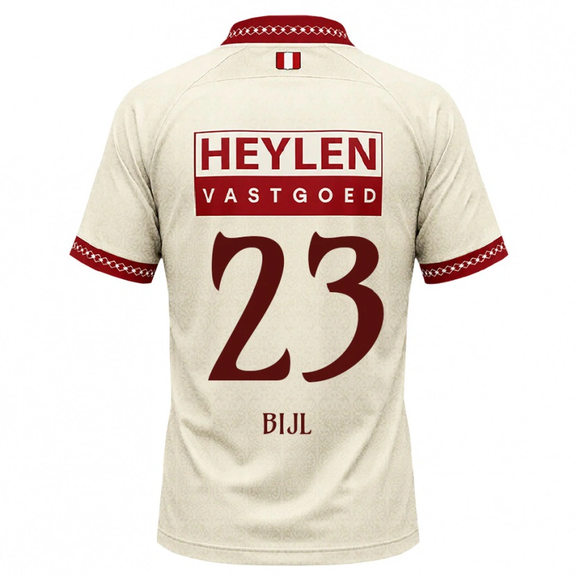 Danxen Mænd Glenn Bijl #23 Beige Rød Udebane Spillertrøjer 2026/27 Trøje T-Shirt