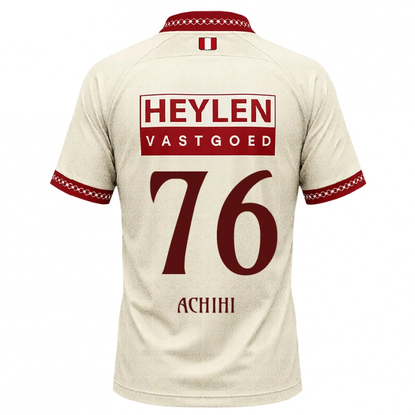 Danxen Mænd Orseer Achihi #76 Beige Rød Udebane Spillertrøjer 2026/27 Trøje T-Shirt