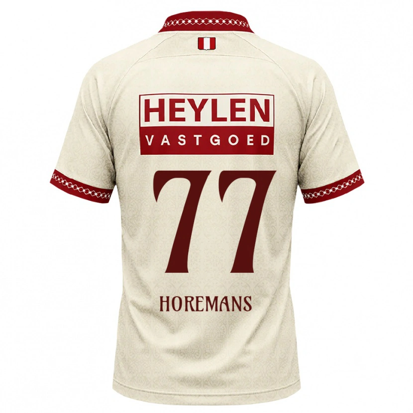 Danxen Mænd Milo Horemans #77 Beige Rød Udebane Spillertrøjer 2026/27 Trøje T-Shirt