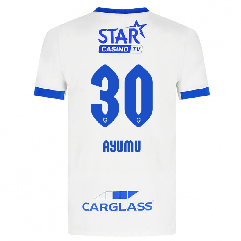 Danxen Mænd Ayumu Yokoyama #30 Hvid Blå Udebane Spillertrøjer 2026/27 Trøje T-Shirt