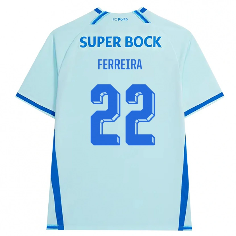 Danxen Mænd Joana Ferreira #22 Lyshimmelblå Blå Tredje Sæt Spillertrøjer 2026/27 Trøje T-Shirt