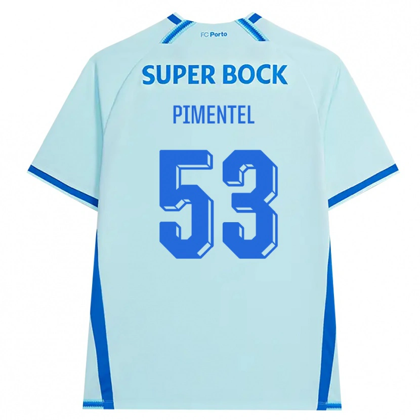 Danxen Mænd Eric Pimentel #53 Lyshimmelblå Blå Tredje Sæt Spillertrøjer 2026/27 Trøje T-Shirt