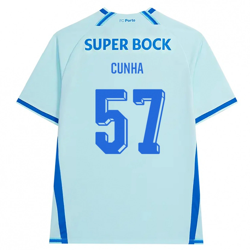 Danxen Mænd Duarte Cunha #57 Lyshimmelblå Blå Tredje Sæt Spillertrøjer 2026/27 Trøje T-Shirt