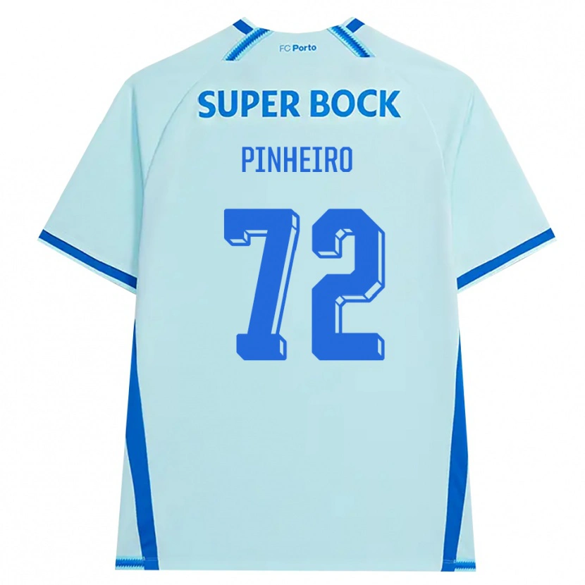 Danxen Mænd Rodrigo Pinheiro #72 Lyshimmelblå Blå Tredje Sæt Spillertrøjer 2026/27 Trøje T-Shirt