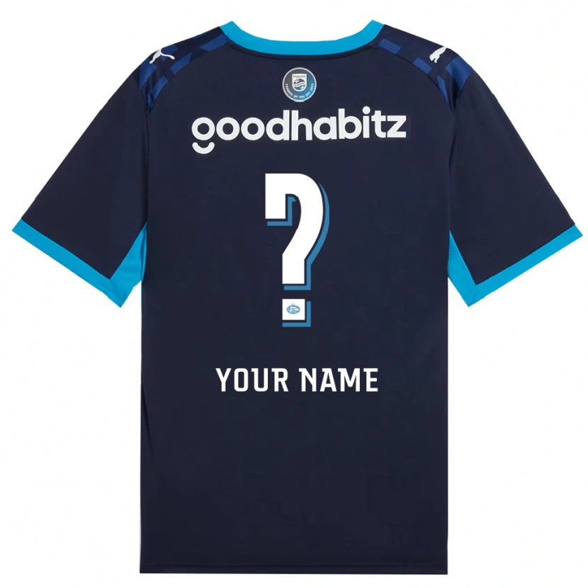 Danxen Mænd Dit Navn #0 Jægerblå Kongeblå Tredje Sæt Spillertrøjer 2026/27 Trøje T-Shirt