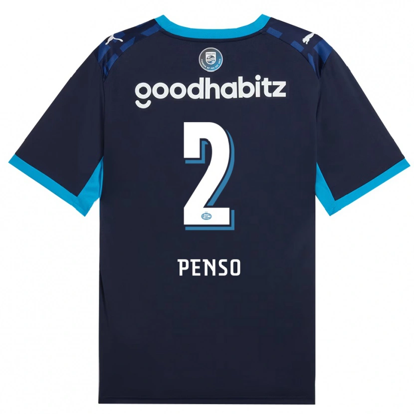 Danxen Mænd Kyano Penso #2 Jægerblå Kongeblå Tredje Sæt Spillertrøjer 2026/27 Trøje T-Shirt