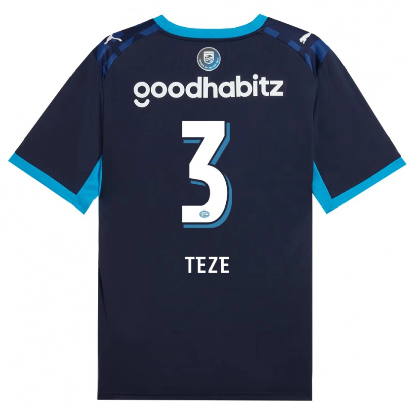 Danxen Mænd Jordan Teze #3 Jægerblå Kongeblå Tredje Sæt Spillertrøjer 2026/27 Trøje T-Shirt