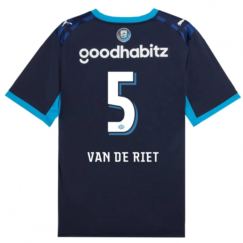 Danxen Mænd Raf Van De Riet #5 Jægerblå Kongeblå Tredje Sæt Spillertrøjer 2026/27 Trøje T-Shirt