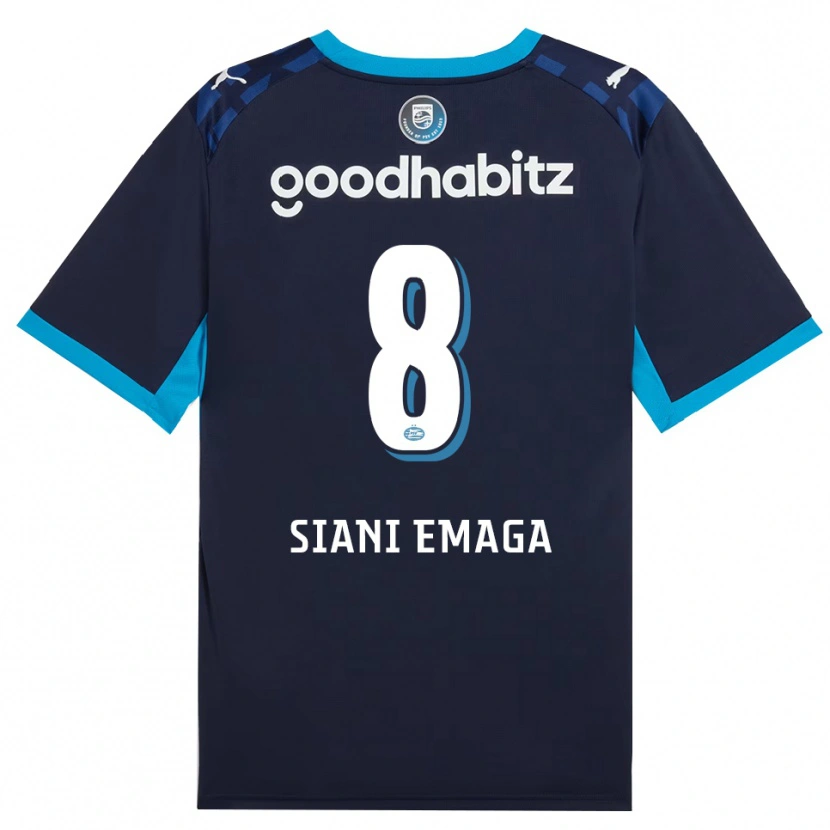 Danxen Mænd Ezechiel Siani Emaga #8 Jægerblå Kongeblå Tredje Sæt Spillertrøjer 2026/27 Trøje T-Shirt