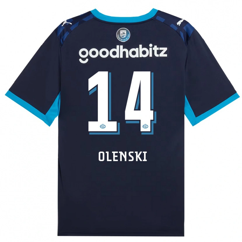 Danxen Mænd Rayjen Olenski #14 Jægerblå Kongeblå Tredje Sæt Spillertrøjer 2026/27 Trøje T-Shirt