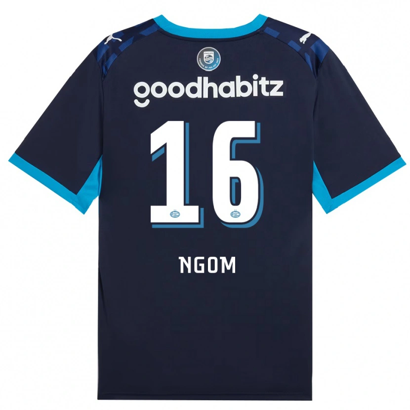 Danxen Mænd Khadim Ngom #16 Jægerblå Kongeblå Tredje Sæt Spillertrøjer 2026/27 Trøje T-Shirt