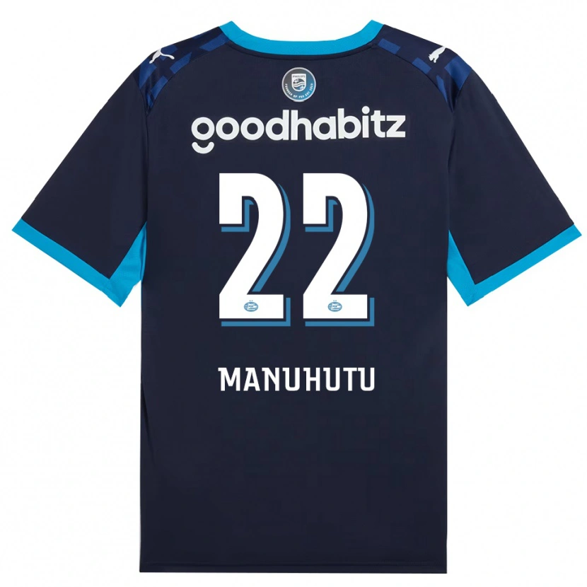 Danxen Mænd Rivas Manuhutu #22 Jægerblå Kongeblå Tredje Sæt Spillertrøjer 2026/27 Trøje T-Shirt