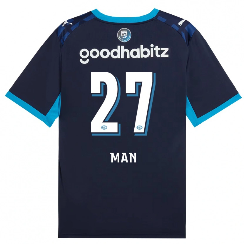 Danxen Mænd Dennis Man #27 Jægerblå Kongeblå Tredje Sæt Spillertrøjer 2026/27 Trøje T-Shirt
