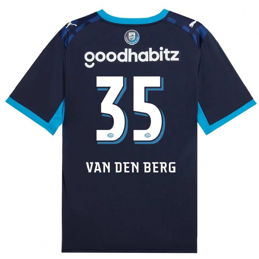 Danxen Mænd Joël Van Den Berg #35 Jægerblå Kongeblå Tredje Sæt Spillertrøjer 2026/27 Trøje T-Shirt