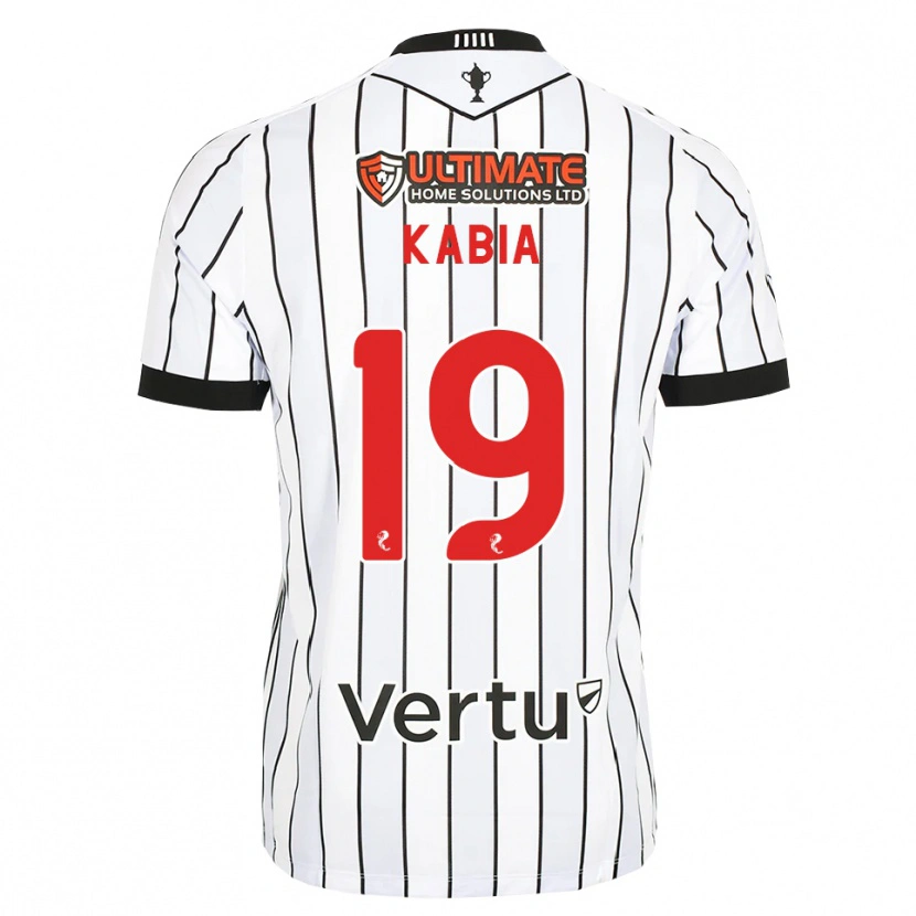 Danxen Mænd Ismeal Kabia #19 Hvid Sort Rød Hjemmebane Spillertrøjer 2026/27 Trøje T-Shirt
