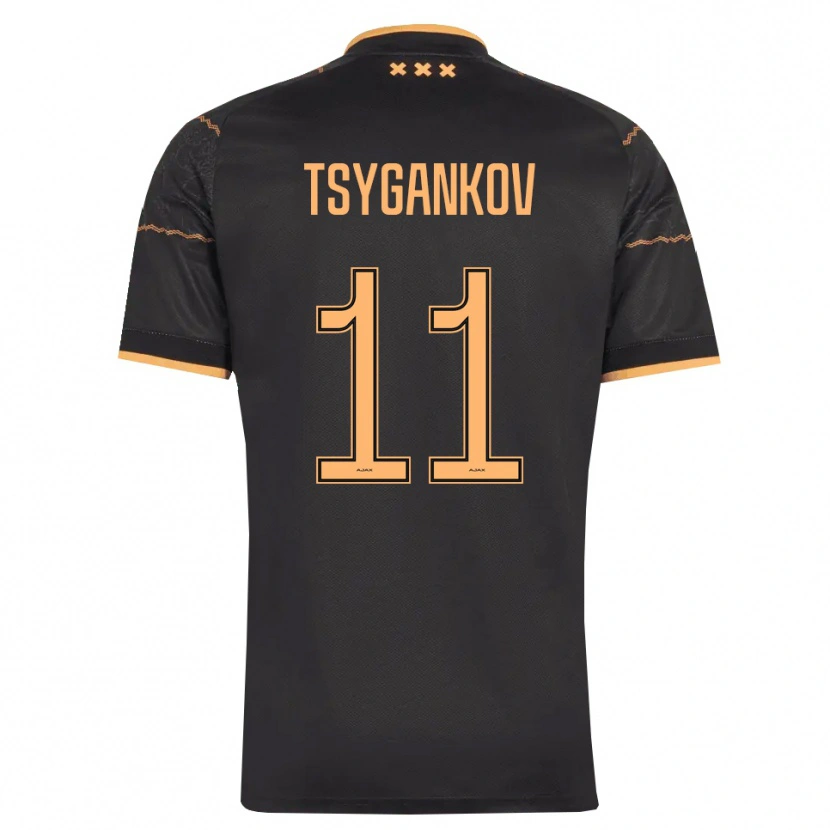 Danxen Mænd Viktor Tsygankov #11 Sort Orange Udebane Spillertrøjer 2026/27 Trøje T-Shirt