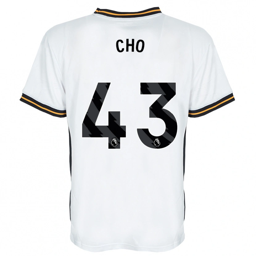 Danxen Mænd Mohamed-Ali Cho #43 Hvid Orange Sort Udebane Spillertrøjer 2026/27 Trøje T-Shirt