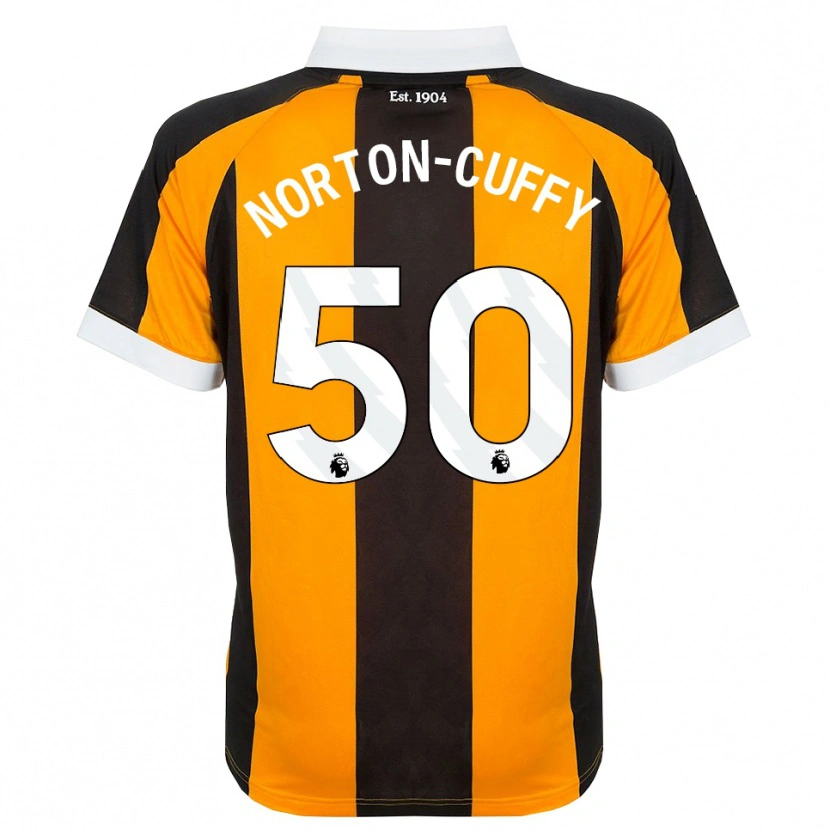 Danxen Mænd Brooke Norton-Cuffy #50 Orange Sort Hvid Hjemmebane Spillertrøjer 2026/27 Trøje T-Shirt
