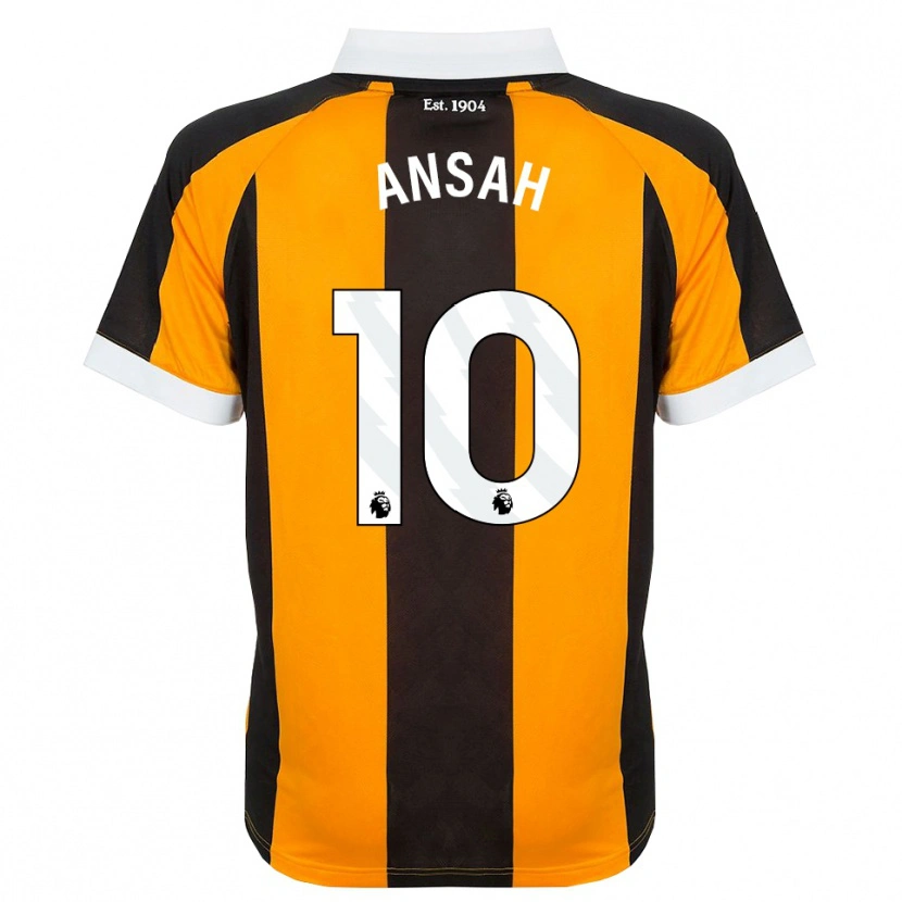 Danxen Mænd Ilyas Ansah #10 Orange Sort Hvid Hjemmebane Spillertrøjer 2026/27 Trøje T-Shirt