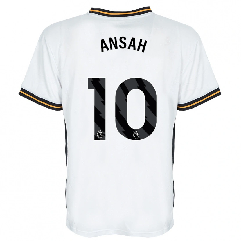 Danxen Mænd Ilyas Ansah #10 Hvid Orange Sort Udebane Spillertrøjer 2026/27 Trøje T-Shirt