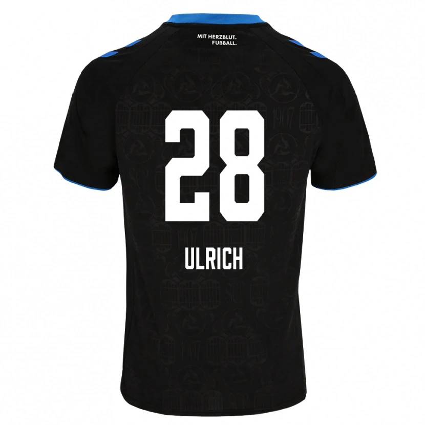 Danxen Mænd Laurin Ulrich #28 Sort Hvid Rød Hjemmebane Spillertrøjer 2026/27 Trøje T-Shirt