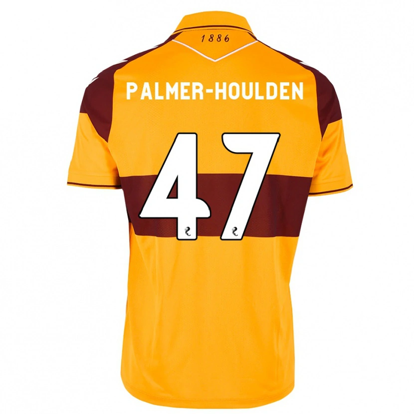 Danxen Mænd Seb Palmer-Houlden #47 Maron Orange Hjemmebane Spillertrøjer 2026/27 Trøje T-Shirt