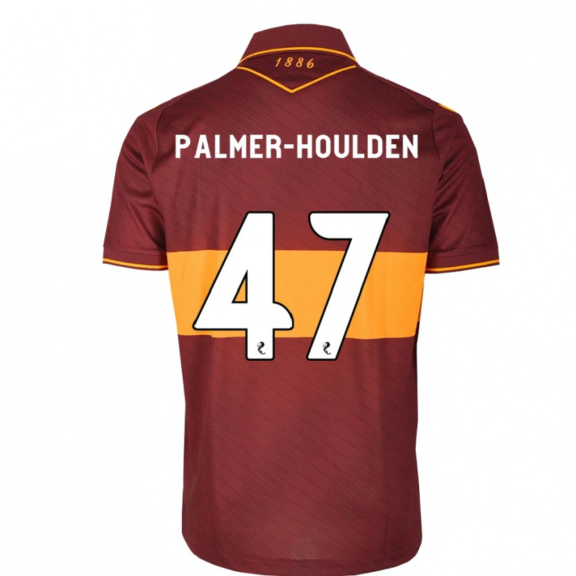Danxen Mænd Seb Palmer-Houlden #47 Orange Maron Udebane Spillertrøjer 2026/27 Trøje T-Shirt