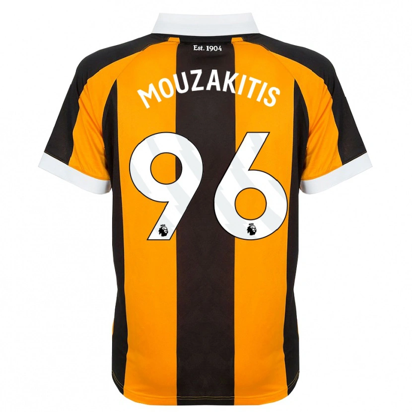 Danxen Mænd Christos Mouzakitis #96 Orange Sort Hvid Hjemmebane Spillertrøjer 2026/27 Trøje T-Shirt