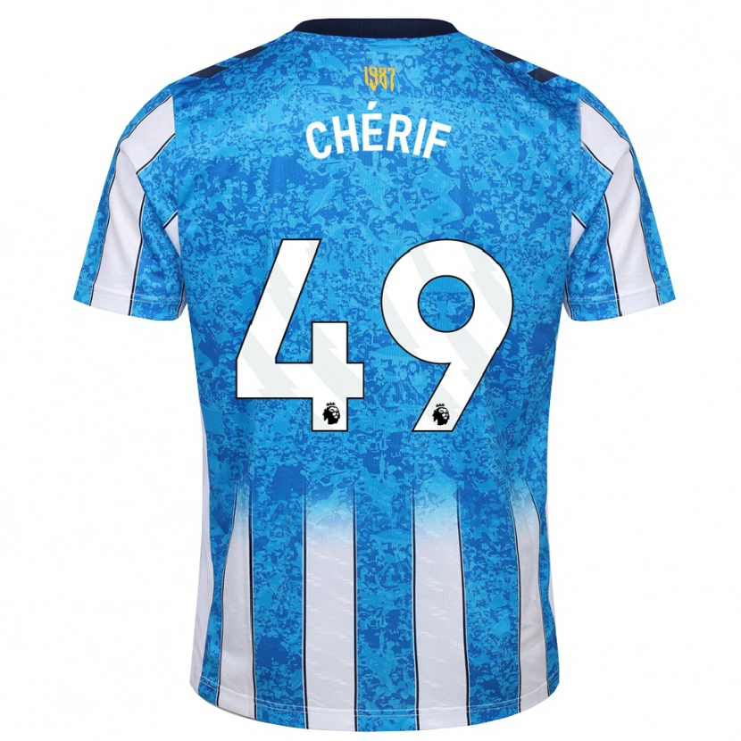 Danxen Mænd Sidiki Chérif #49 Hvid Blå Orange Hjemmebane Spillertrøjer 2026/27 Trøje T-Shirt