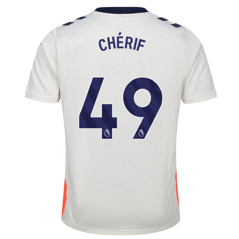 Danxen Mænd Sidiki Chérif #49 Hvid Orange Kongeblå Udebane Spillertrøjer 2026/27 Trøje T-Shirt