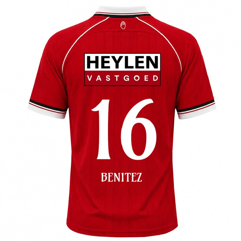Danxen Kvinder Mauricio Benítez #16 Rød Hvid Sort Hjemmebane Spillertrøjer 2026/27 Trøje T-Shirt