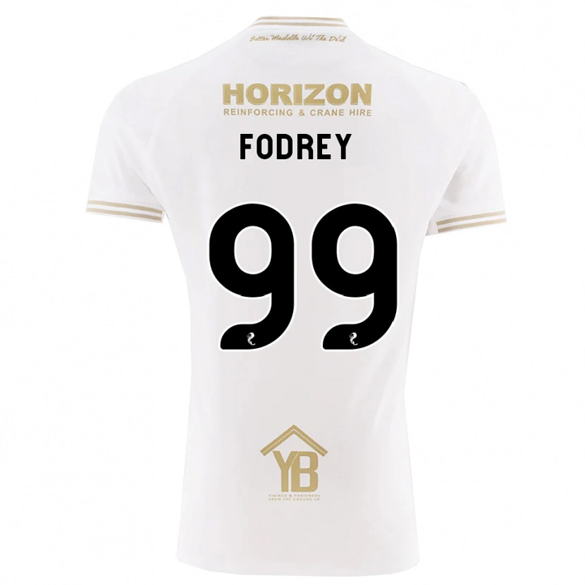 Danxen Kvinder Cj Fodrey #99 Hvede Hvid Udebane Spillertrøjer 2026/27 Trøje T-Shirt