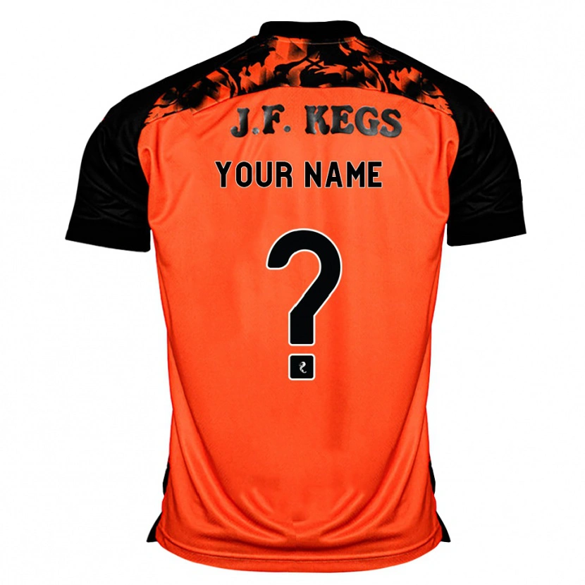 Danxen Kvinder Dit Navn #0 Orange Sort Hvid Hjemmebane Spillertrøjer 2026/27 Trøje T-Shirt