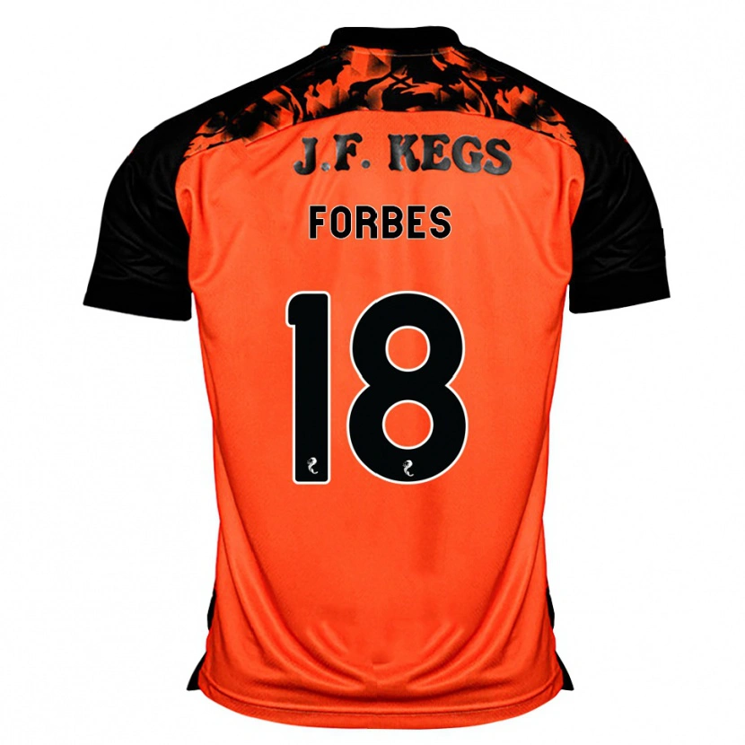 Danxen Kvinder Michael Forbes #18 Orange Sort Hvid Hjemmebane Spillertrøjer 2026/27 Trøje T-Shirt
