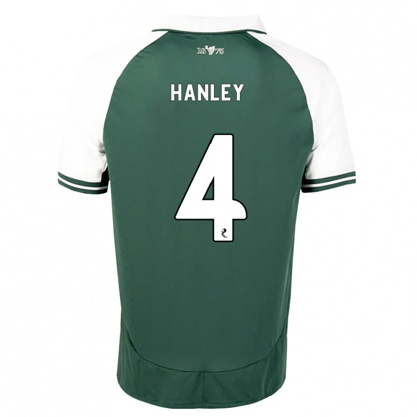 Danxen Kvinder Grant Hanley #4 Havgrøn Hvid Hjemmebane Spillertrøjer 2026/27 Trøje T-Shirt