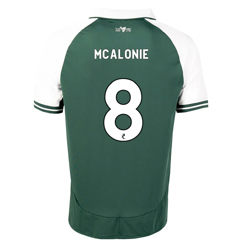 Danxen Kvinder Michaela Mcalonie #8 Havgrøn Hvid Hjemmebane Spillertrøjer 2026/27 Trøje T-Shirt