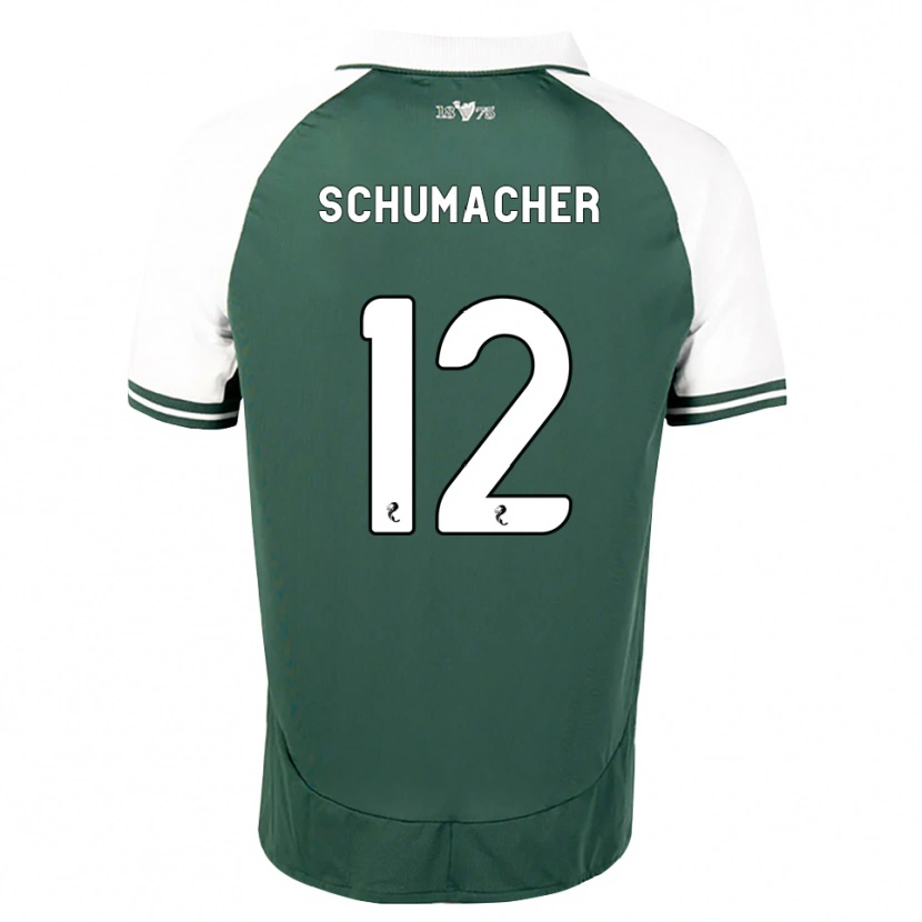 Danxen Kvinder Noa Schumacher #12 Havgrøn Hvid Hjemmebane Spillertrøjer 2026/27 Trøje T-Shirt