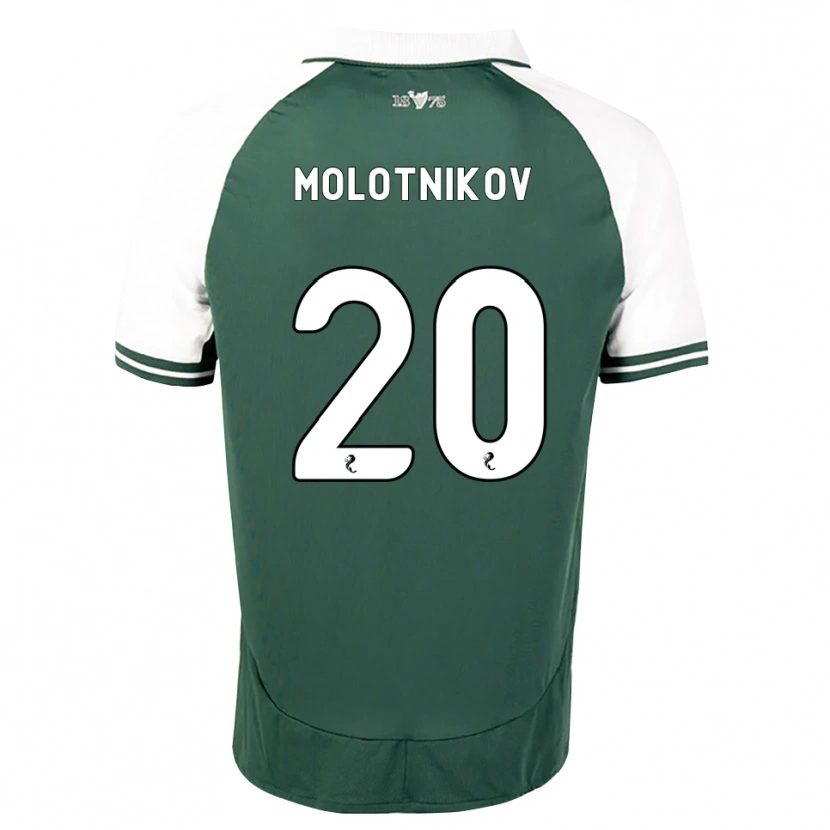 Danxen Kvinder Rudi Molotnikov #20 Havgrøn Hvid Hjemmebane Spillertrøjer 2026/27 Trøje T-Shirt