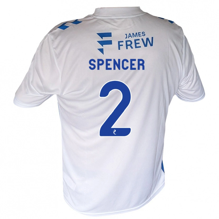 Danxen Kvinder Joe Spencer #2 Kongeblå Hvid Hjemmebane Spillertrøjer 2026/27 Trøje T-Shirt