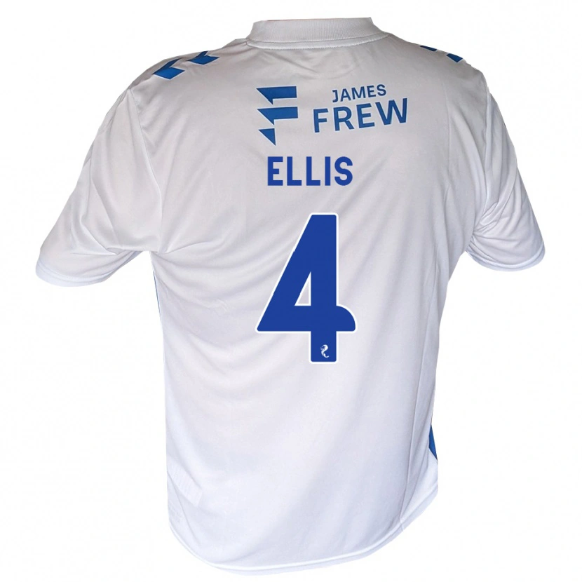 Danxen Kvinder Ruari Ellis #4 Kongeblå Hvid Hjemmebane Spillertrøjer 2026/27 Trøje T-Shirt
