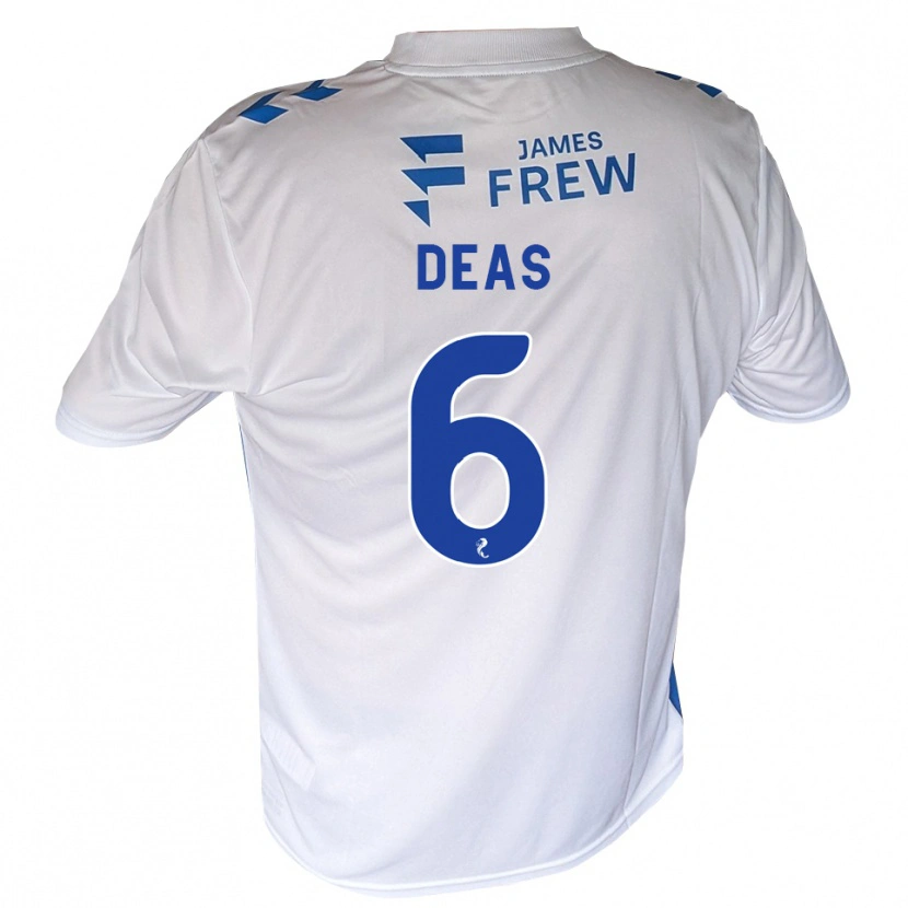 Danxen Kvinder Robbie Deas #6 Kongeblå Hvid Hjemmebane Spillertrøjer 2026/27 Trøje T-Shirt