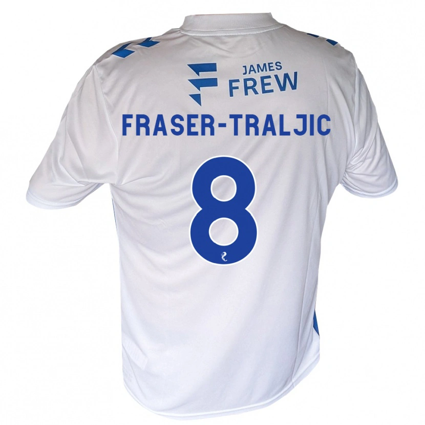 Danxen Kvinder Kali Fraser-Traljic #8 Kongeblå Hvid Hjemmebane Spillertrøjer 2026/27 Trøje T-Shirt