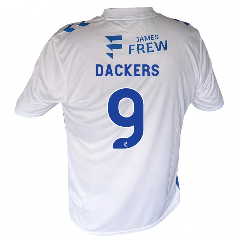 Danxen Kvinder Marcus Dackers #9 Kongeblå Hvid Hjemmebane Spillertrøjer 2026/27 Trøje T-Shirt
