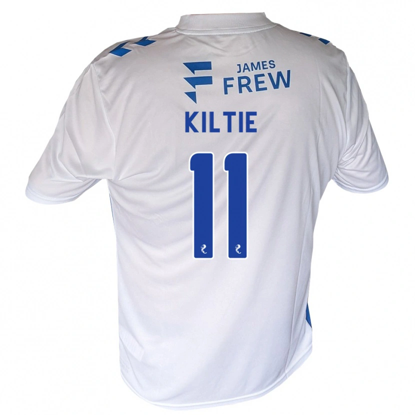 Danxen Kvinder Greg Kiltie #11 Kongeblå Hvid Hjemmebane Spillertrøjer 2026/27 Trøje T-Shirt