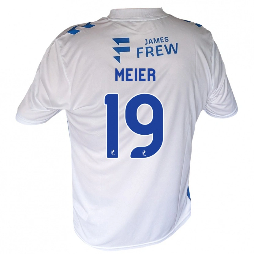 Danxen Kvinder Jonathan Meier #19 Kongeblå Hvid Hjemmebane Spillertrøjer 2026/27 Trøje T-Shirt