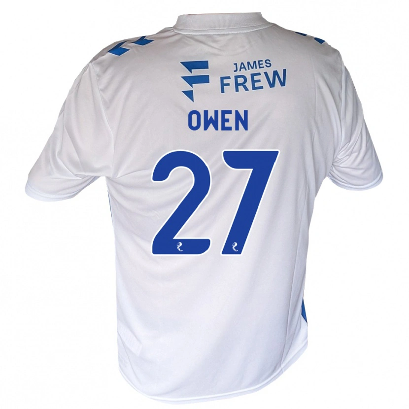 Danxen Kvinder Ieuan Owen #27 Kongeblå Hvid Hjemmebane Spillertrøjer 2026/27 Trøje T-Shirt