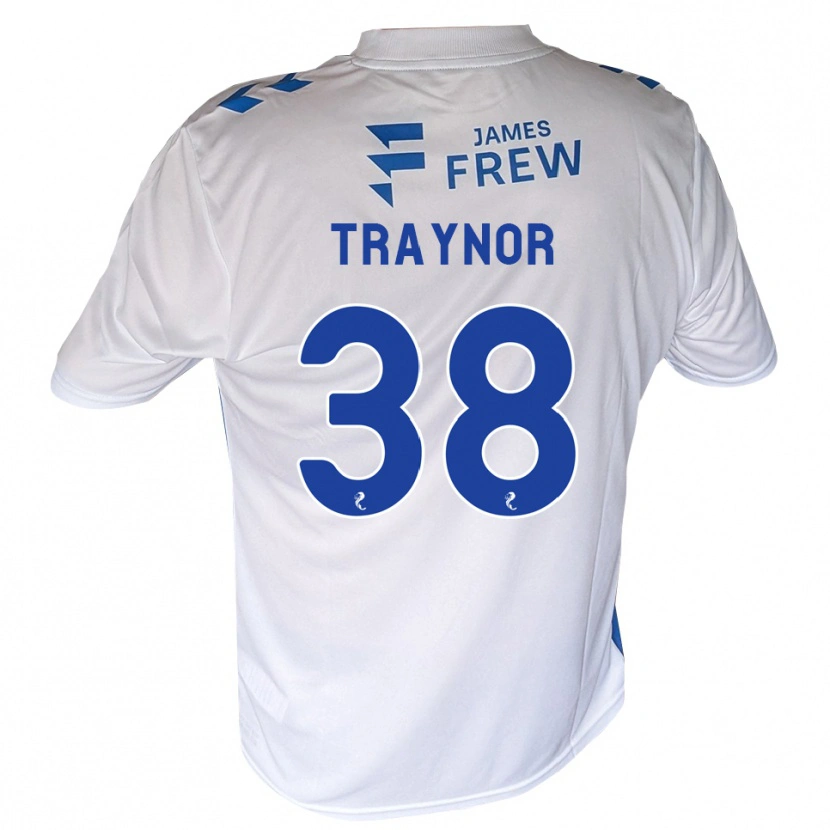 Danxen Kvinder Archie Traynor #38 Kongeblå Hvid Hjemmebane Spillertrøjer 2026/27 Trøje T-Shirt
