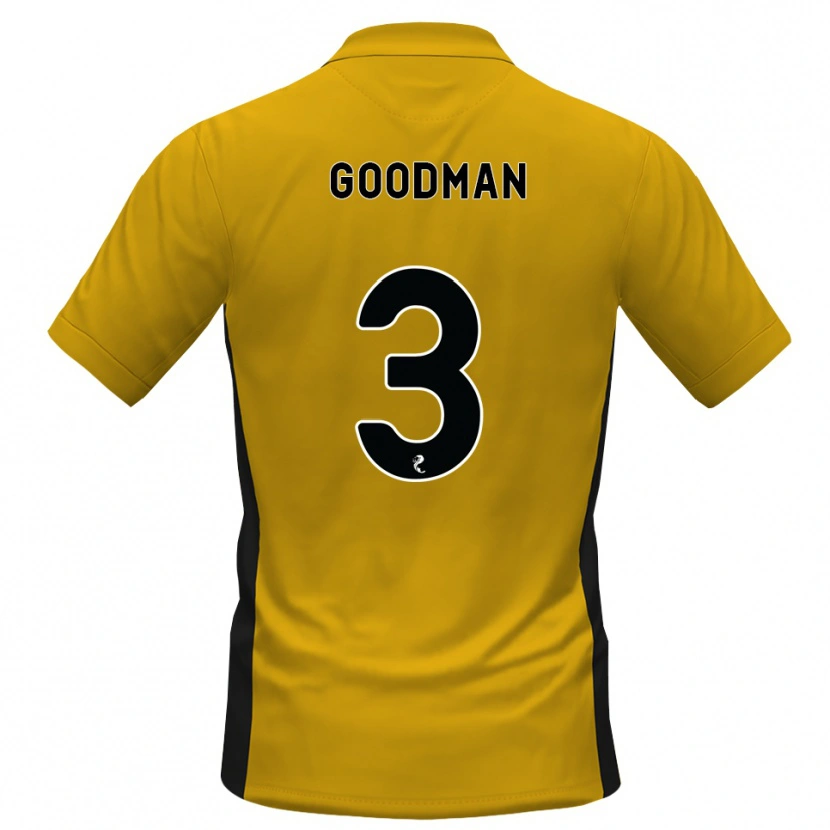 Danxen Kvinder Mya Goodman #3 Orange Sort Hjemmebane Spillertrøjer 2026/27 Trøje T-Shirt