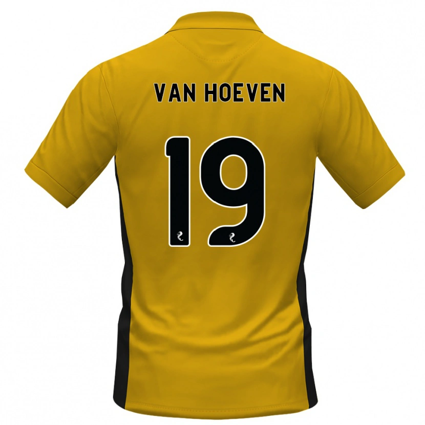 Danxen Kvinder Bradly Van Hoeven #19 Orange Sort Hjemmebane Spillertrøjer 2026/27 Trøje T-Shirt