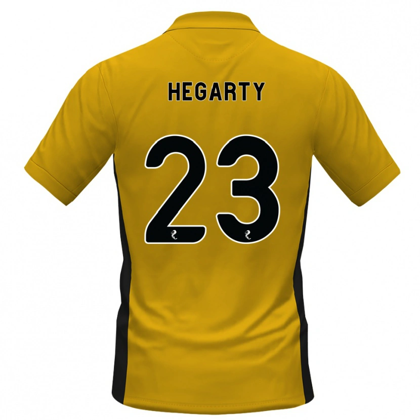 Danxen Kvinder Nina Hegarty #23 Orange Sort Hjemmebane Spillertrøjer 2026/27 Trøje T-Shirt